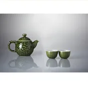 乾唐軒活瓷 -勢在必得茶具組 / 綠釉 / 一壺+六杯