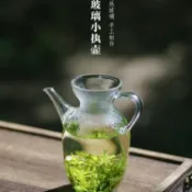 🔥本土夯貨-熱銷日式綠茶加厚宋執壺小青柑彈簧過濾高硼硅貴妃精緻玻璃透明茶壺