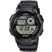 【CASIO 卡西歐】10年電力世界時間計時錶 父親節 送禮(AE-1000W-1A)