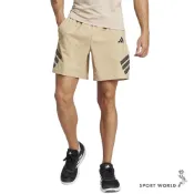 Adidas 排汗短褲 男裝 拉鍊口袋 卡其【運動世界】JC5225