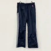 【DOKODEMO】adidas運動褲/防風褲，黑色，L碼，男士古著。