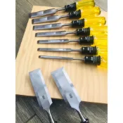 (店+)【倉禾工具】日本角利 樹脂柄 洋鑿 日本製 平鑿 木工鑿 木工 木作 木榫 打榫 榫接 鑿 鑿刀 打鑿 DIY 倉禾工具