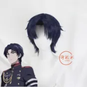 超商免運 加急出貨🚀 終結的熾天使 一瀨紅蓮 墨藍色 cosplay假髮假毛