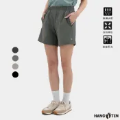【Hang Ten】女裝-恆溫多功能-REGULAR FIT四面彈抗撕裂吸濕快乾抽繩短褲(多色選)