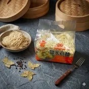 【純素】台灣鹽水意麵 600g 正宗鹽水意麵 居家防疫必備乾麵 正宗鹽水意麵  在地傳統好味道・香Q帶勁・純素可食