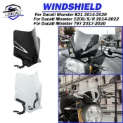 寓偉 Ljbkoall Monster 797 821 擋風玻璃擋風玻璃適用於杜卡迪 1200 1200R 1200S R S
