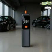 芒果名品 【無線便攜快充】車載充電泵 充氣泵 打氣筒 車家兩用 數顯胎壓 預設壓力自動停 適用於汽車自行車球類 應急必備