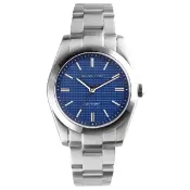 大高雄鐘錶城 Relax Time RT-105S-3L 立體格紋女錶 藍 34mm｜情人對錶｜樂天領券現折★全館特惠中★指定刷卡回饋10%