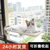 【廠家精選】貓吊床貓咪冬季保暖貓窩窗戶窗臺曬太陽吸盤掛床陽臺玻璃寵物貓床