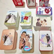 客製化 馬口鐵盒 包裝盒 韓式潮流結婚喜糖盒創意糖果罐純色馬口鐵盒空罐廠家定制印刷頭像 逗豬訂製