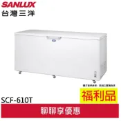 福利品 SANLUX 台灣三洋 600公升 負30度超低溫冷凍櫃 SCF-610T(A)