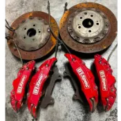 D1前大六後大四活塞卡鉗組 FX35 350Z、370Z、G35、G37、Q50、BMW BENZ BREMBO AP