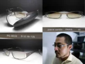 【信義計劃眼鏡】pierre cardin 太陽眼鏡 法國巴黎鏤空金屬框 立體鏡片 可配度數近視或老花 搭配襯衫褲子皮帶背包鞋子皮夾