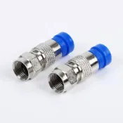 RG6 同軸連接器 防水擠壓f頭插件 第四台接頭