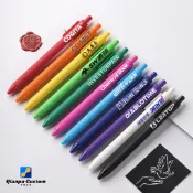 ♠▥客製化 簽字筆 廣告筆 定制logo 中性筆 碳素水筆印刷標語 廣告促銷贈品筆 千普訂製