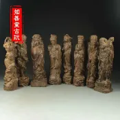 協貿國際日用品生活8館 天然沉香木精雕八仙擺件沉香木雕八仙家居工藝送禮精品祝壽吉祥物