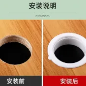 ⭐桃園出貨⭐櫃體穿線飾蓋 管路開孔遮蓋圈 落水孔裝飾環 櫥櫃管路配置 板面開孔美化 線孔遮蔽封蓋件 管孔外觀修飾環