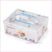 asdfkitty可愛家精品店 asdfkitty*雙子星 迷你面紙盒/收納盒-可以放小包面紙.或當名片盒 當天用過飾品盒-日本正版商品
