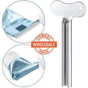 【批發價】不銹鋼牙膏擠壓器 / 洗面奶霜塑料化妝品油漆管滾動壓榨機分配器 / 浴室配件