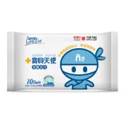 【蝦皮直營】康乃馨寶貝天使潔膚濕巾10片攜帶包(忍者版) 10入裝 純水濕紙巾 隨身包 無酒精
