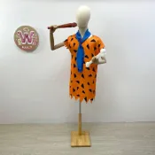 (店+)摩登原始人-弗萊德套裝 WULA烏拉 石頭族樂園 原始人服裝 三角豹紋套裝 卡通人物扮演 聰明笨伯