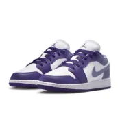(店+)【NIKE 耐吉】Air Jordan 1 Low 白紫色 GS  AJ1 喬丹 低筒 大童鞋 553560-551