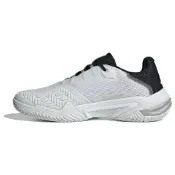 (店+)【adidas 愛迪達】IF0465 adidas Barricade 13 舒適百搭 耐磨包裹性 低幫 網球鞋 男款 白黑 愛迪達男鞋 男運動鞋 男鞋