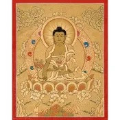 喜馬拉雅的藥師佛唐卡  超凡療癒