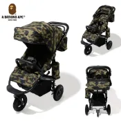 A BATHING APE® x AirBuggy 絕版款 經典花色1ST CAMO 極限量聯名款推車@潮爸媽必備
