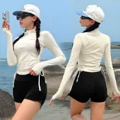 【24H出貨】兩件式泳衣女長袖 分體游泳套裝長褲韓版防晒顯瘦遮肉修身潮流溫泉泳裝