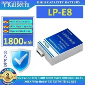 ♞相機電池 LP-E8 1800Mah 適用於佳能 Eos 550D 600D 650D 700D Kiss X4 X5