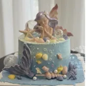 寇比 小美人魚 公主 造型蛋糕 美人魚 生日蛋糕 卡通蛋糕 蛋糕 客製化蛋糕 蛋糕訂製