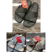 高雄凡賽斯歐洲精品 HUGO BOSS BOSS 立體押花字體LOGO 淺藍色 沙棕色 黑色 一字拖 拖鞋
