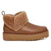 【UGG】雪靴 女鞋 靴子 厚底 真皮 W Ultra Mini Alina Curled 栗子棕 UG1169510CHE