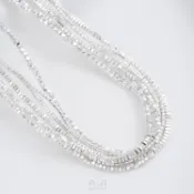 Ala-- 碎子黑膽石鍍色切角珠方珠三角隔片異形石頭隔珠diy串珠材料
