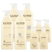 【KAFEN 卡氛】4入組 亞希朵酸性蛋白系列洗髮精/滋養護髮霜800ml(送4小瓶 保濕/控油/鎖色/護髮霜隨機出)