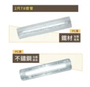 舞光 LED 一尺 二尺 不鏽鋼壁燈 浴室/樓梯間 陽台 加蓋燈具 防潮 防潑水 (T8 燈管另售) 好商量~【APP滿額下單10%點數(單一帳號最高1000點)】9/30止