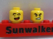 【積木2010】#568 樂高 LEGO 閉眼 唱歌 睡覺 / 咬牙 生氣 雙面 人頭 人偶頭 (LS)