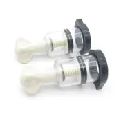 現貨 新款特價 囚鳥正品電擊真空吸乳器1對(不含線主機) 刺激乳頭 酥麻 超快感高潮 SM調教 低週波電脈衝.  .