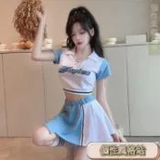 🔥台灣出貨🔥打歌服 橄欖球衣 棒球衣 舞蹈服 拉拉隊舞服 美式辣妹 啦啦隊服裝女團成人足球寶貝拉拉隊啦啦操打歌演出服