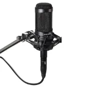 （二手品） Audio-Technica AT2035 電容麥克風，單向，低切開關，Pad 開關，附帶專用減震架，適用於