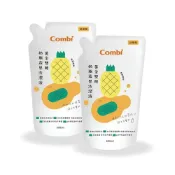 (店+)【Combi】黃金雙酵奶瓶蔬果洗潔液補充包促銷組(800ml補充包x2)
