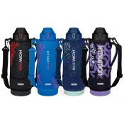 [$699免運] 日本 膳魔師 THERMOS 真空斷熱保冷運動水壺 1.5L 直飲彈蓋 FJS-1500F 兒童用 附肩揹帶☆艾莉莎ELS☆