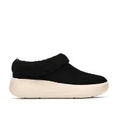 【Clarks】雲步系列 Solevana Cozy 女款 織物輕量透氣套入踝靴 (CLF28502B黑色)