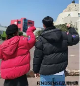FINDSENSE服飾 FINDSENSE品牌 秋冬季 新款 日本 男女 學院風 高品質 加厚 麵包服 情侶 連帽羽絨服 保暖外套 潮流上衣外套