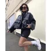 S.G NIKE NSW 黑色 單車褲 馬褲 五分褲 棉褲 束褲 緊身短褲 運動休閒 短褲 女生 CZ8527-010