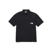 (店+)【The North Face】NT7PP00J 北面 Logo印花拼色學院風Polo衫 男款 黑色