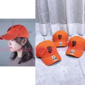 glitter。47Brand 47 Clean Up MLB 舊金山 巨人隊 橘色 軟布 老帽