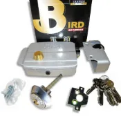 (店+)【鳥牌】BIRD 電鎖 內開型防盜鎖 3入(自動鐵門鎖 鎖心可自由更換)