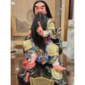 〔修緣佛像文物館〕 8寸8散髮玄天上帝 神像 神尊 神明 樟木雕刻